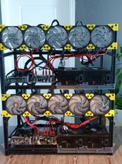 Complete 12 GPU Mining Rig with GPUs Included (Upgradeable!!!)
