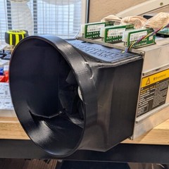 ASIC Antminer S9 L3 DR5-PETG-Slip-on Easy Install ASIC Single 6″ Fan Shroud