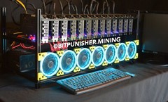 Crypto Currency Mining Ethereum Classic 1 GPU Rig GeForce RTX 4090 BITPUNISHER