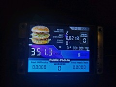 Nerdminer V2 350KH/s ☆Big Mac Edition☆ Bitcoin Solo Nerd Miner + Case BTC