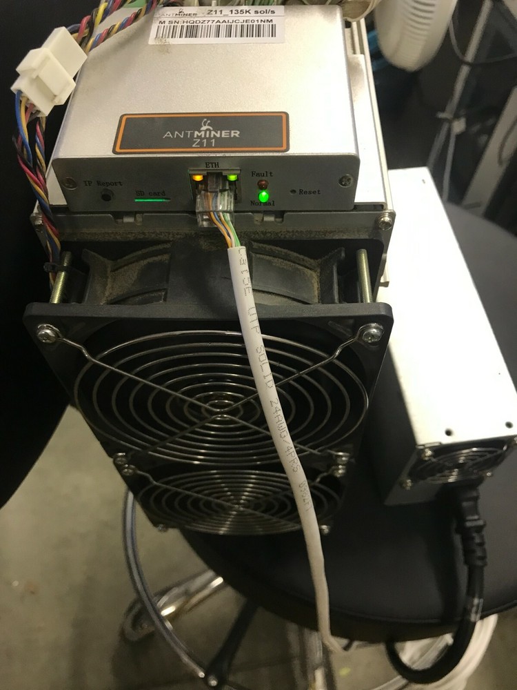 Bitmain Antminer Z11 135ksol w/1800 watt PSU | Equihash Miner — Zcash