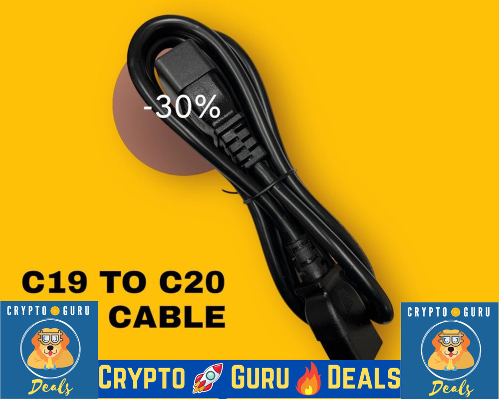 NEW HEAVY DUTY AC POWER CORD C19 to C20 CABLE🚀 5 FT 16 AMP BLACK🔥🔥