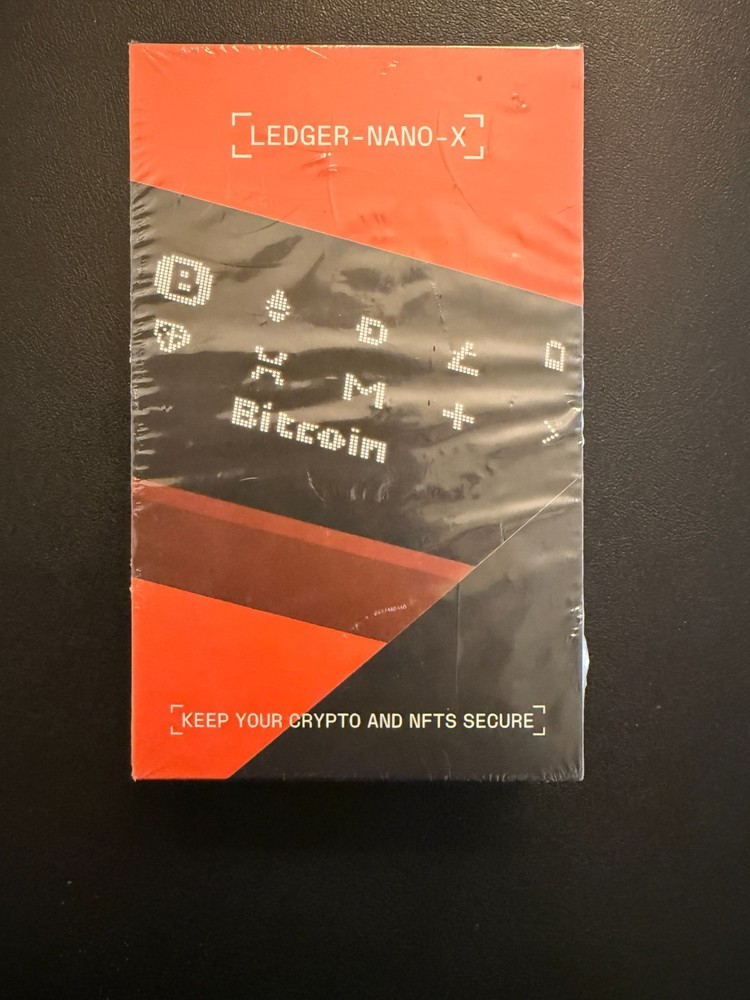 Sealed Ledger Nano X Crypto Hardware Wallet Bluetooth NEW-Factory Sealed