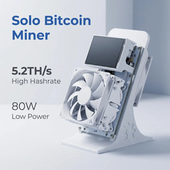 Dual-Fan Bitcoin Miner with LCD Screen — Open-Source ASIC Miner, Low Noise for H