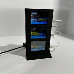NerdMinerV2 Case A.S.T.R.A. Cooling Tower (3 Stack Tower)