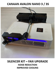 CANAAN AVALON NANO 3 / 3S Bitcoin Miner SILENCER KIT — COOLING MOD — FAN UPGRADE