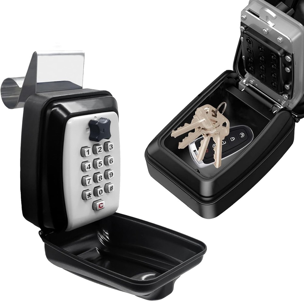 Car Window Lock Box for Turo, Key 3.5 x 6.5 x 5.5 inches, Gray