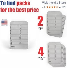 Vilo Cryptocurrency Steel Wallet, 24 seed phrase storage, Stainless Steel Crypto
