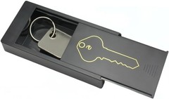 HideKey Magnetic Key Box — Emergency Safe, Car & Home Use Small, Black