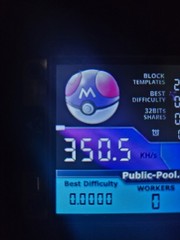 Nerdminer V2 350KH/s ☆Masterball Edition☆ Bitcoin Solo Nerd Miner + Case BTC