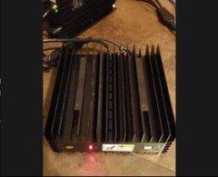 ICERIVER KAS KS0 Kaspa Asic Miner 200Gh/S with 180W PSU Used USA In Hand