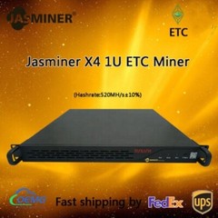 Jasminer X4-1U 520mh/s 240w ETC miner Low Power Consumption, Ready Stock