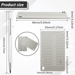 Secure Crypto Wallets with Metal Marking Pen for Seed and Passwords