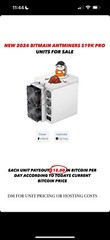 Bitmain Antminer S19K Pro 120TH 23J/TH S19 120T sha256 btc miner WARRANTY GOOD!