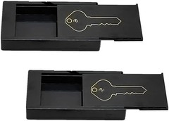 HideKey Magnetic Key Box — Emergency Safe, Car & Home Use Small, Black