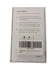 Ledger Nano S USB Hardware Wallet, New In Box, Sealed, Bitcoin, Ethereum
