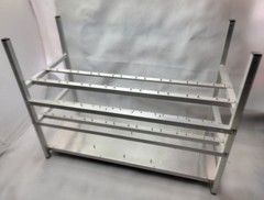 16 GPU Open Air Aluminium Mining Rig Frame. W 790mm x D 365mm x H 805mm