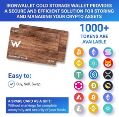 Crypto Wallet — Wood Design — Pack of 2 — Increase Your Security