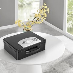 KYODOLED Safe Box 11.8 inches (W) x 9.4 (D) x 3.5 (H), Black
