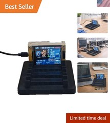 4-Slot Bitcoin Miner Stand for NerdMiner — Durable & Space-Saving Design