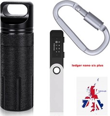 Ledger Nano S Plus and Ledger Nano S Crypto Hardware Wallet Case -black