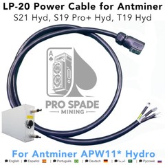 LP-20 Power Cable Power Cord For Antminer APW11 PSU S21 Hydro S19 Pro+ BTC Miner