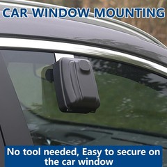 Piclafe Car Window Lock Box for Turo, Light Grey with Keypad