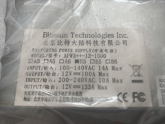 Bitmain APW3++-12-1600-B3 Power Supply for Bitcoin Miners , Free Shipping!!