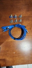 6x PCI-E Riser 6 PIN Ver 0006c for Bitcoin Litecoin Coin Mining Powered USB 3.0
