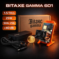 BITAXE GAMMA 601 (1.5 TH/s) — WITH OPTIMIZED HEATSINK — Bitcoin Miner ASIC