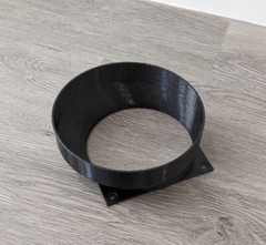 ASIC Antminers S9 S19j S17 S15 T15 DR5-PETG-Single Fan Shroud to 6 Inch — WHITE