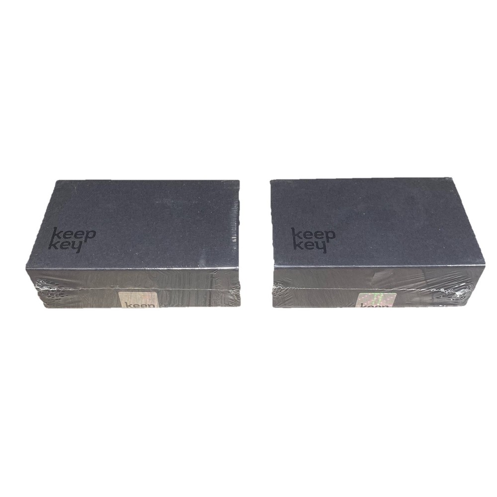 DUAL PACK Keep key The Simple Cryptocurrency Hardware Wallet Black 2 x Devices
