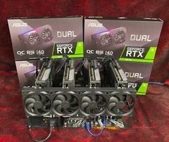 Ethereum Mining Rig, 4 NON LHR GPU ASUS RTX 3070, Free shipping