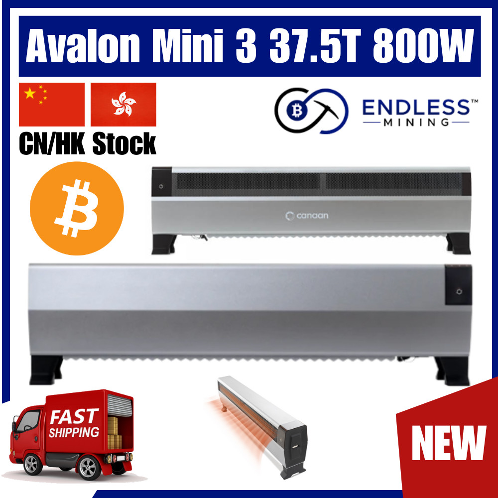 Canaan Avalon Mini 3 37.5Th/s 800W – Home Bitcoin Miner – Input Voltage 110-240V