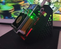 NMAxe 500gh/s — Ultra BM1366 Chip — Nerd Miner — RGB — Free Stand Inc