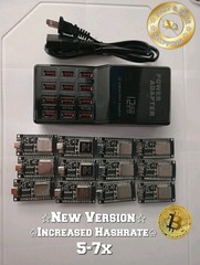 (12x)Bitcoin NerdMiner V2-Upgraded + (12x)USB-C + PowerSupply. Nerd Miner Solo