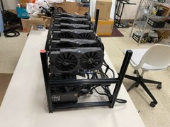 ETHEREUM Crypto Minning RIG — 6 x ASUS 570 4 GB Total HASH RATE 110 MH/S