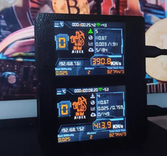 Dual NMminer — Double Solo Crypto Miner 1005+kh/s — 2 x 2.8″ Screen — Desk Toy