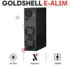 NEW Miner Goldshell E-AL1M 4.4TH 1800W ALPH Black 3 Algorithm with PSU In Stock