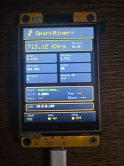 *NEW* SparkMiner 700kH/s⚡2x Faster Nerdminer, BTC Solo Lottery Miner (No Case)