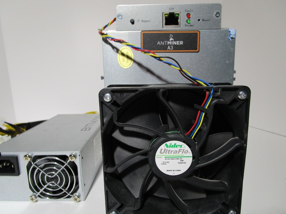 Bitmain Antminer A3 815GH/s Miner ASIC w/ Bitmain APW3++ Power Supply — Tested