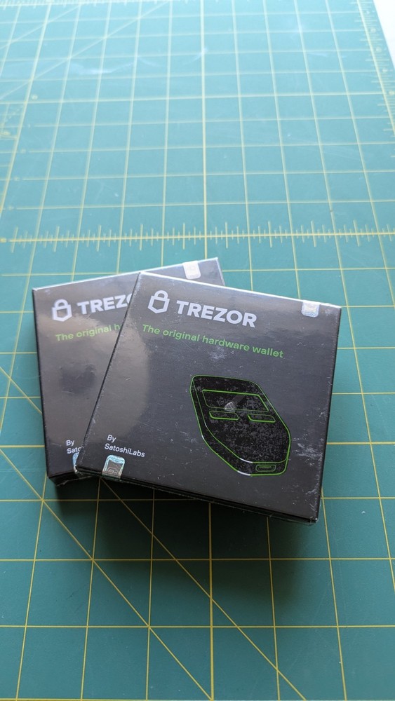 Trezor One Black Brand New Sealed In Box W/ Carrying Case