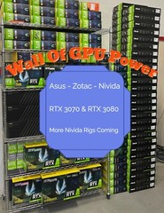 Full Crypto Mining Rig, Crypto MINER with (4) Zotac RTX 3070 GPUs NON-LHR