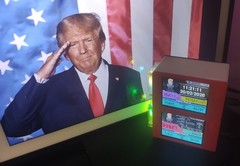 Dual RGB Donald Trump Nerd Miner — Solo Crypto Miner 2 x350+kh/s 2.8″ Screens