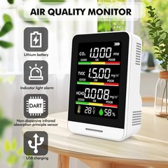 22 HOBBIES Indoor Air Quality Monitor White