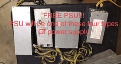 Antminer l3+ W/1800watt Psu. HiveOS 540mhs @ 710￼ Watts. Ships from USA Free PSU
