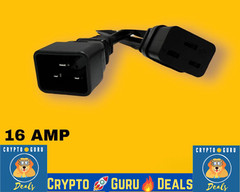 NEW HEAVY DUTY AC POWER CORD C19 to C20 CABLE🚀 5 FT 16 AMP BLACK🔥🔥