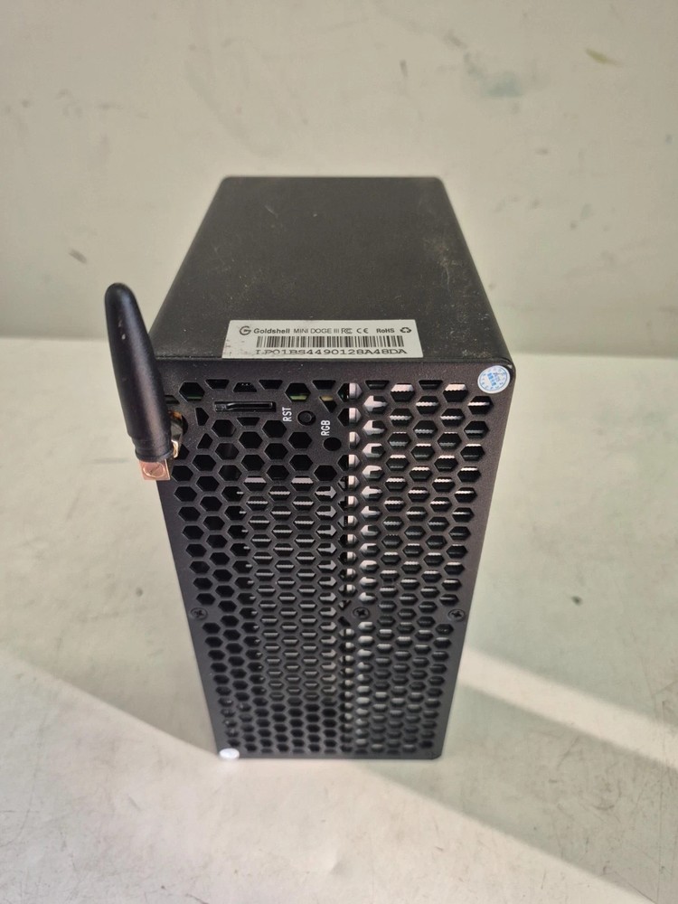 Goldshell Mini Doge Pro Noir 205Mh/s Scrypt DOGE+LTC ASIC miner w/Bitmain PSU