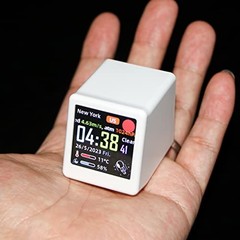 Digital Bitcoin Stock Ticker Monitor — Wi-Fi Clock, Weather, Humidity, Photo Sli