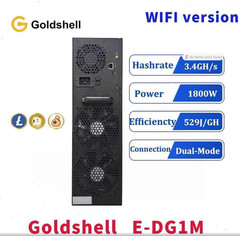 Goldshell E-DG1M 3.4 GH 1800 Watts Litecoin & Dogecoin Miner with Power Supply